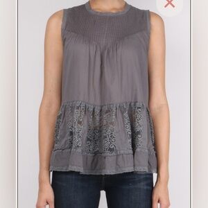 The GREAT The Jubilee Tank Gray 
Size 1 (Fits US size S 4-6)